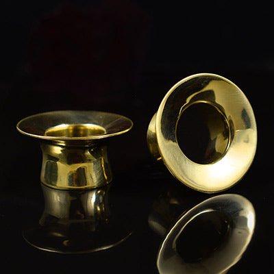 Flesh Plugs and Ear Tunnels in Brass and Steel and Wood