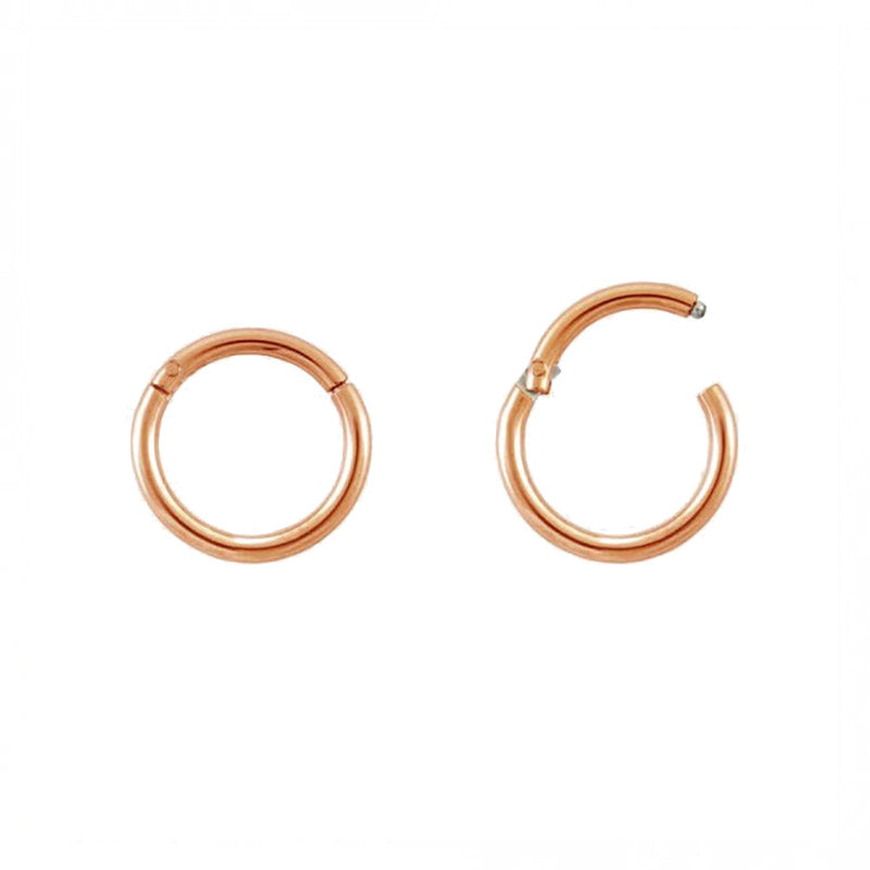 rose gold hinged segment clicker ring 1.6mm