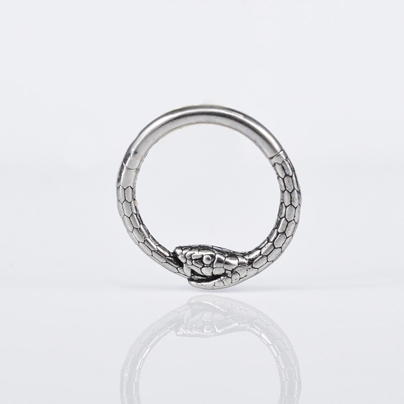 Ouroboros Snake Hinged Segment Ring