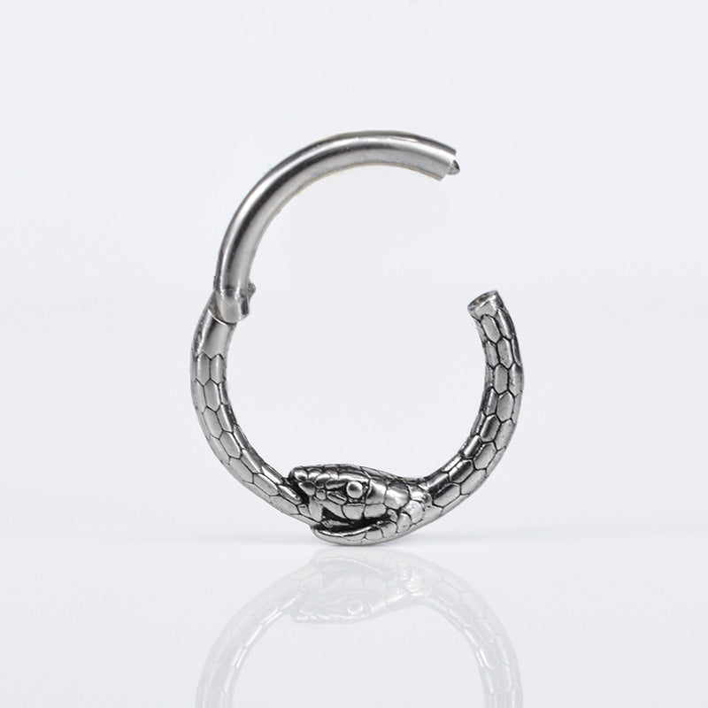 Ouroboros Snake Hinged Segment Ring