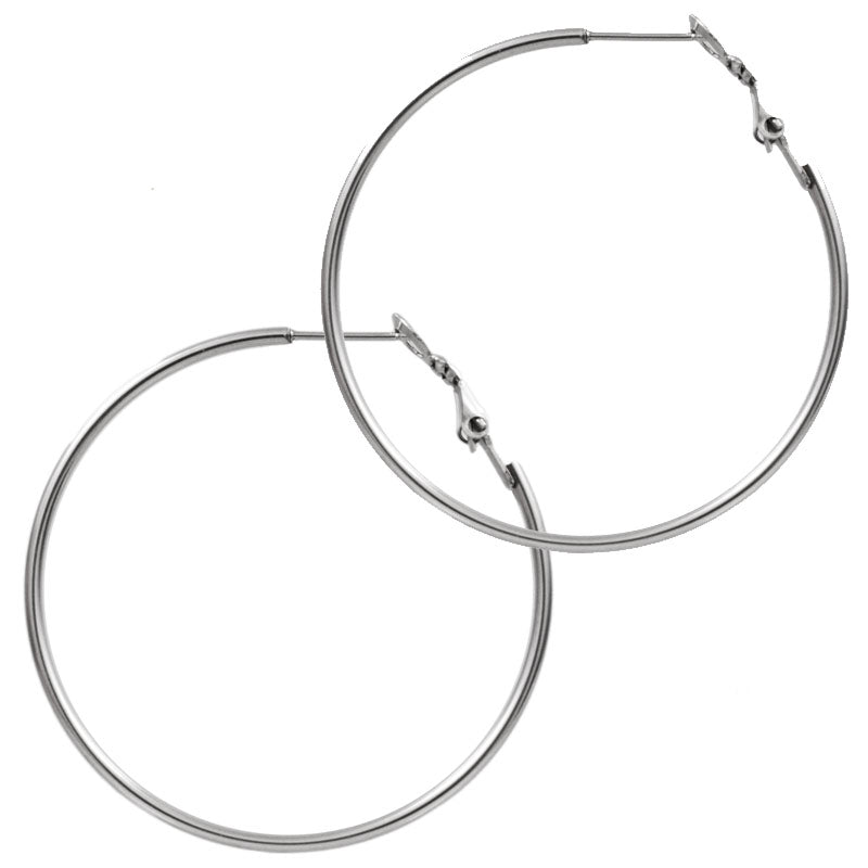 Large Hoop Earrings in Surgical Steel – Arka